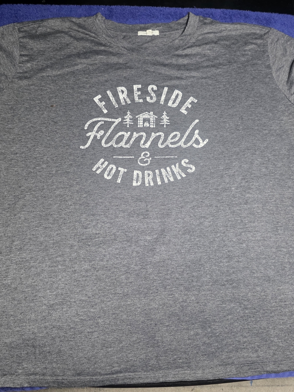 Maurices Gray Graphic 'Fireside Flannels & Hot Drinks' Tee
